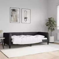 Lova Sofa, juodos spalvos, 90x200cm, audinys