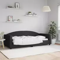 Lova Sofa, juodos spalvos, 90x200cm, audinys