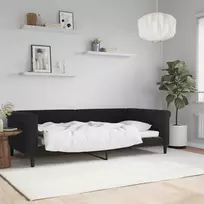 Lova Sofa, juodos spalvos, 100x200cm, aksomas