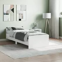 Lova Lovos rėmas, baltas, 75x190cm, apdirbta mediena, vienvietis