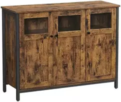 Songmics Vasagle Komoda vintage ruda-juoda