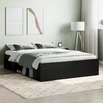 Lova Lovos rėmas, juodos spalvos, 135x190cm, dvivietis