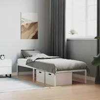 Metalinis lovos rėmas, baltos spalvos, 80x200cm