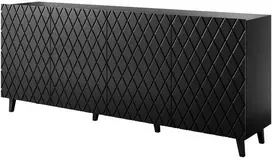 Cama Meble Baldai - Asti Komoda 200x42x82 Juoda Matinė