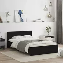 Lova Lovos rėmas su galvūgaliu, juodos spalvos, 120x200cm