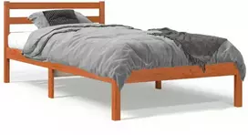Lova Lovos rėmas be čiužinio, vaško ruda, 90x190cm, pušis