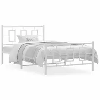 Lova Lovos rėmas su galvūgaliu/kojūgaliu, baltas, 107x203cm, metalas