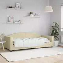 Lova Sofa, kreminės spalvos, 90x200cm, audinys