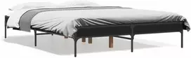 Lova Lovos rėmas, juodas, 135x190cm, apdirbta mediena ir metalas