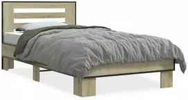 Lova Lovos rėmas, ąžuolo, 75x190cm, apdirbta mediena ir metalas