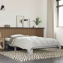 Lova Lovos rėmas, pilkas ąžuolo, 90x200cm, apdirbta mediena/metalas
