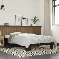 Lova Lovos rėmas, juodas, 75x190cm, apdirbta mediena ir metalas
