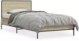 Lova Lovos rėmas, ąžuolo, 75x190cm, apdirbta mediena ir metalas