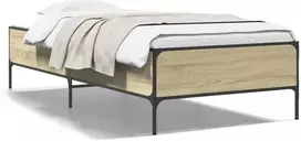 Lova Lovos rėmas, ąžuolo, 90x190cm, apdirbta mediena ir metalas