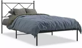 Lova Metalinis lovos rėmas su galvūgaliu, juodos spalvos, 100x190cm