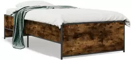 Lova Lovos rėmas, dūminio ąžuolo, 100x200cm, mediena ir metalas