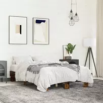 Lova Lovos rėmas, dūminio ąžuolo, 140x200cm, mediena ir metalas