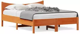 Lova Lovos rėmas be čiužinio, vaško ruda, 120x190cm, pušis