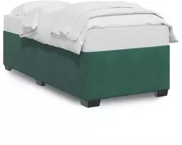 Lova Lovos rėmas be čiužinio tamsiai žalias 100x200 cm aksomas