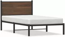 Lova Lovos rėmas be čiužinio, rudas ąžuolo, 100x190cm, metalas