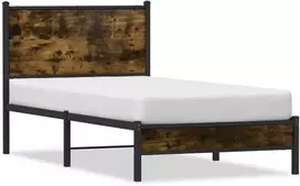 Lova Lovos rėmas be čiužinio, dūminio ąžuolo, 90x190cm, metalas