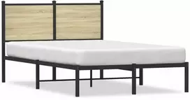 Lova Lovos rėmas be čiužinio, sonoma ąžuolo, 120x200cm, metalas