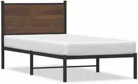 Lova Lovos rėmas be čiužinio, rudas ąžuolo, 90x200cm, metalas