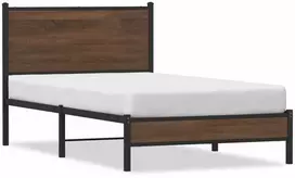 Lova Lovos rėmas be čiužinio, rudas ąžuolo, 100x190cm, metalas