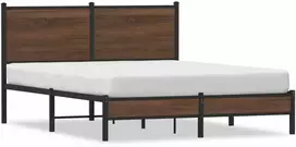 Lova Lovos rėmas be čiužinio, rudas ąžuolo, 150x200cm, metalas