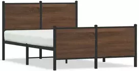 Lova Lovos rėmas be čiužinio, rudas ąžuolo, 120x190cm, metalas