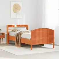 Lova Lovos rėmas be čiužinio, vaško ruda, 100x200cm, pušis