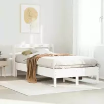 Lova Lovos rėmas be čiužinio, balta, 90x190cm, pušies masyvas