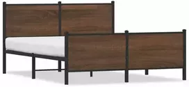 Lova Lovos rėmas be čiužinio, rudas ąžuolo, 150x200cm, metalas