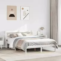 Lova Lovos rėmas be čiužinio, baltas, 160x200cm, pušies masyvas