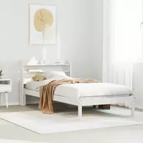 Lova Lovos rėmas be čiužinio, baltas, 90x200cm, pušies masyvas