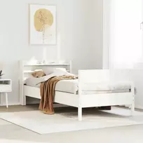 Lova Lovos rėmas be čiužinio, baltas, 90x200cm, pušies masyvas