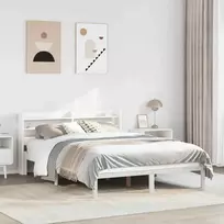 Lova Lovos rėmas be čiužinio, baltas, 140x200cm, pušies masyvas