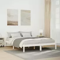 Lova Lovos rėmas be čiužinio, baltas, 140x210cm, pušis, itin ilgas