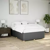 Lovos rėmas be čiužinio, tamsiai pilkas, 140x200cm, audinys