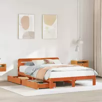 Lova Lovos rėmas be čiužinio, vaško ruda, 140x200cm, pušis