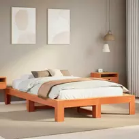 Lova Lovos rėmas be čiužinio, vaško rudas, 135x190cm, pušies masyvas