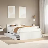 Lova Lovos rėmas be čiužinio su galvūgaliu, baltas, 140x200cm, pušis
