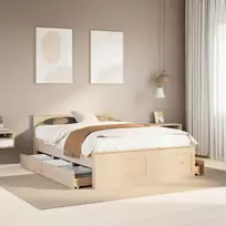 Lova Lovos rėmas be čiužinio su galvūgaliu, 140x190cm, pušis