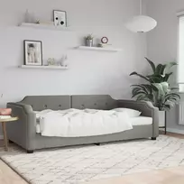 Lova Sofa, taupe spalvos, 90x200cm, audinys