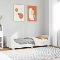 Lova Lovos rėmas be čiužinio, baltas, 90x200cm, pušies masyvas