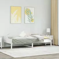 Lova Lovos rėmas be čiužinio, baltas, 90x200cm, pušies masyvas