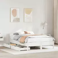 Lova Lovos rėmas be čiužinio, baltas, 150x200cm, pušies masyvas