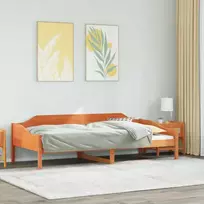 Lova Lovos rėmas be čiužinio, vaško rudas, 80x200cm, pušis