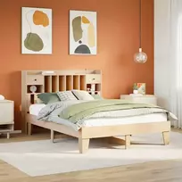 Lova Lovos rėmas be čiužinio, 140x200cm, pušies medienos masyvas
