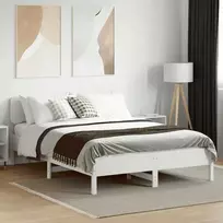 Lova Lovos rėmas be čiužinio, baltas, 150x200cm, pušies masyvas